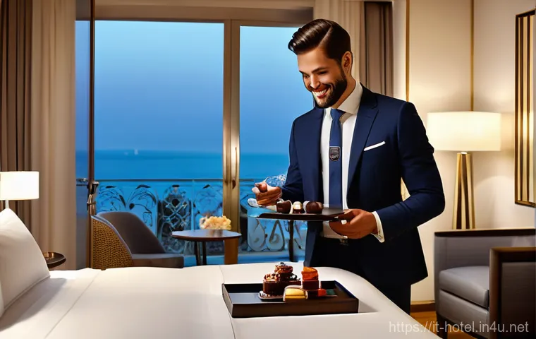 호텔 관리자로 성장하기 위한 학습 경로 - A cutting-edge hotel conference room showcasing a diverse leadership team (men and women, all in mod...