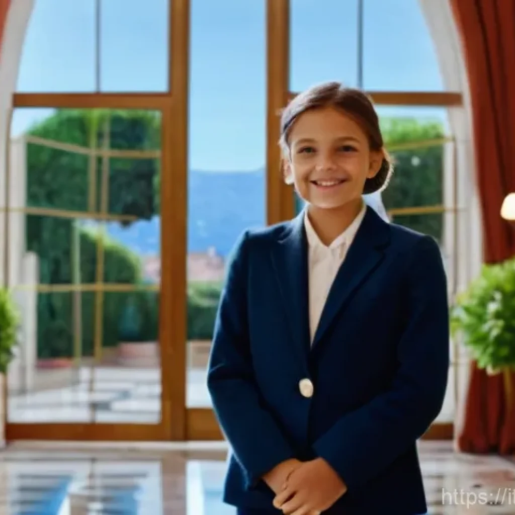 호텔 직무별 업무 내용 상세 분석 - **Prompt:** A warm and sophisticated Guest Experience Manager (GEM), a woman in her late 30s with an...