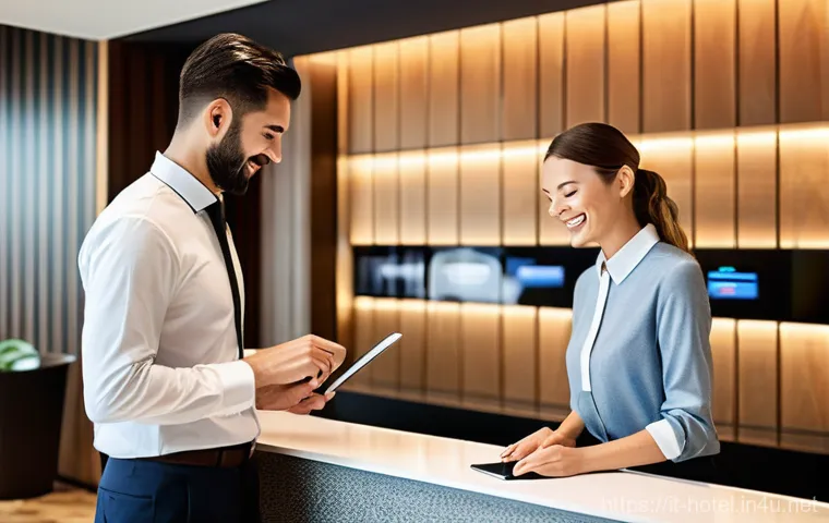 호텔 직무별 업무 내용 상세 분석 - **Prompt:** A dedicated Sustainability Manager, a man in his early 40s with a thoughtful and enthusi...