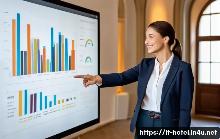 호텔 인사 관리 트렌드 변화 - **Prompt Title: Digital HR Innovation in a Historic Italian Hotel**
    **Image Prompt:** A bright, ...