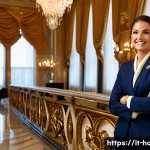 호텔관리사 연봉 비교 - **Prompt 1: A Grand Italian Luxury Hotel Director**
    "An elegant and confident female hotel direc...